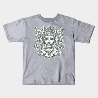 Medusa Lineart Kids T-Shirt